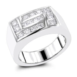 18K Yellow Gold Men's Diamond Ring 1ct By Luxurman 9 18K Yellow Gold Men's Diamond Ring 1ct By Luxurman -Its Hot Jewelry Shop 18k gold mens diamond ring 1ct p 31882 wh