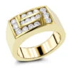 18K Yellow Gold Men's Diamond Ring 1ct By Luxurman -Its Hot Jewelry Shop 18k gold mens diamond ring 1ct p 31882 ye