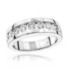 18K White Gold Men's Diamond Wedding Ring 1.10ct -Its Hot Jewelry Shop 18k gold mens diamond wedding ring 110ct p 31087 wh