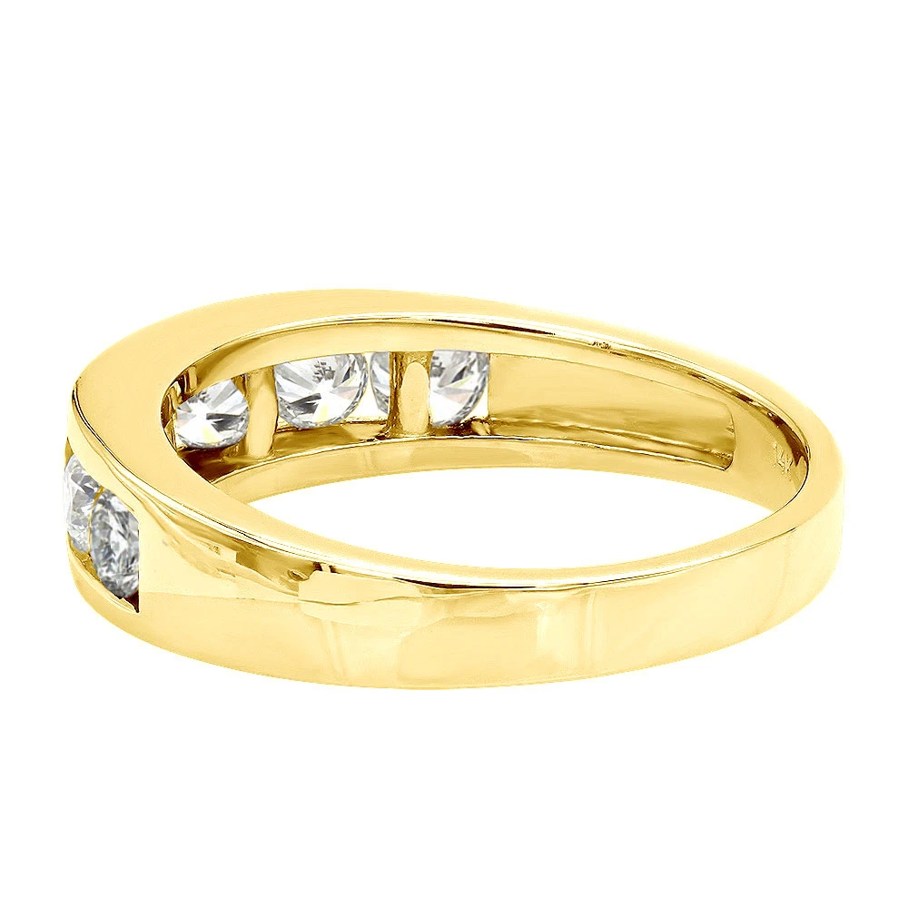 7 Stone Anniversary Band 18K White Gold Men's Or Women's Diamond Wedding Ring 1.5ct 7 7 Stone Anniversary Band 18K White Gold Men's Or Women's Diamond Wedding Ring 1.5ct - Image 5