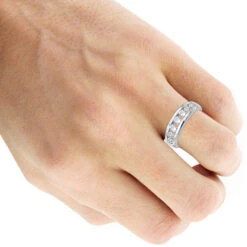 7 Stone Anniversary Band 18K White Gold Men's Or Women's Diamond Wedding Ring 1.5ct 16 7 Stone Anniversary Band 18K White Gold Men's Or Women's Diamond Wedding Ring 1.5ct -Its Hot Jewelry Shop 18k gold mens or womens diamond wedding band 7 stone anniversary ring 15ct 000817 bodwh