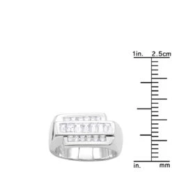 Unique Designer Wedding Band For Men 18K White Gold Men's Round & Baguette Diamonds Ring 17 Unique Designer Wedding Band For Men 18K White Gold Men's Round & Baguette Diamonds Ring -Its Hot Jewelry Shop 18k gold mens round baguette diamonds ring 125ct p 31752 rulerwh