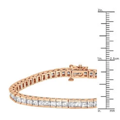 18K White Gold Princess Cut Diamond Women's Tennis Bracelet 12.62ct -Its Hot Jewelry Shop 18k gold princess cut diamond tennis bracelet 1262ct p 257 rulerro