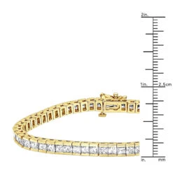 18K White Gold Princess Cut Diamond Women's Tennis Bracelet 12.62ct -Its Hot Jewelry Shop 18k gold princess cut diamond tennis bracelet 1262ct p 257 rulerye