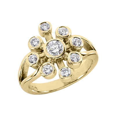 18K White Gold Right Hand Diamond Ladies Ring 0.69ct 4 18K White Gold Right Hand Diamond Ladies Ring 0.69ct - Image 2