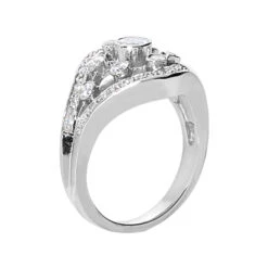 18K White Gold Right Hand Diamond Ladies Ring 0.86ct -Its Hot Jewelry Shop 18k gold right hand diamond ladies ring 086ct p 31429 back white 20220426