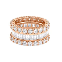 18K Yellow Gold Round & Baguette Diamond Eternity Band 6ct 15 18K Yellow Gold Round & Baguette Diamond Eternity Band 6ct -Its Hot Jewelry Shop 18k gold round baguette diamond eternity band 600ct p 5760 backro 20200107