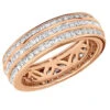 14K Rose Gold Round Baguette Diamond Eternity Ring 2.01ct 1/4 In (6mm) 2 14K Rose Gold Round Baguette Diamond Eternity Ring 2.01ct 1/4 In (6mm) -Its Hot Jewelry Shop 18k gold round baguette diamond eternity ring 201ct p 6326 ro