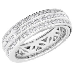 14K Rose Gold Round Baguette Diamond Eternity Ring 2.01ct 1/4 In (6mm) 12 14K Rose Gold Round Baguette Diamond Eternity Ring 2.01ct 1/4 In (6mm) -Its Hot Jewelry Shop 18k gold round baguette diamond eternity ring 201ct p 6326 wh