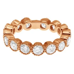 Unique 18K White Gold Round Diamond Band For Women Stackable Ring 1.58ct 15 Unique 18K White Gold Round Diamond Band For Women Stackable Ring 1.58ct -Its Hot Jewelry Shop 18k gold round diamond band 158ct p 22532 back rose