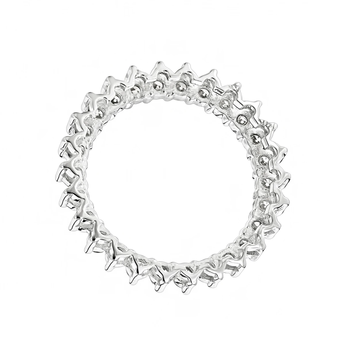 1 Carat Round Diamond Circle Of Love Pendant For Women 18K Yellow Gold 6 1 Carat Round Diamond Circle Of Love Pendant For Women 18K Yellow Gold - Image 4