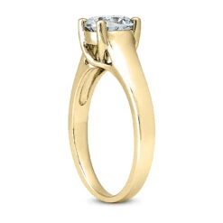 Round G/VS Diamond Engagement Ring 0.75ct 4.40mm 18K White Gold -Its Hot Jewelry Shop 18k gold round diamond engagement ring 075ct p 33592 back yellow 20220426