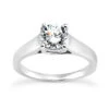 Round G/VS Diamond Engagement Ring 0.75ct 4.40mm 18K White Gold