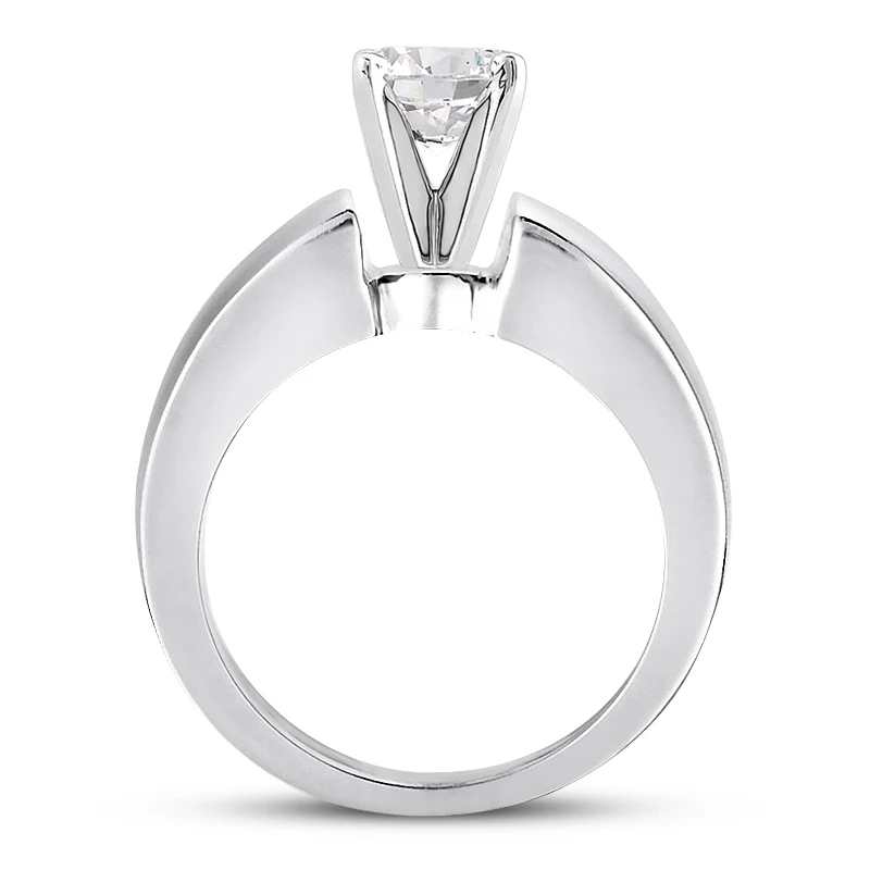 18K White Gold Round Diamond Engagement Ring 0.75ct 4.65mm Wide 11 18K White Gold Round Diamond Engagement Ring 0.75ct 4.65mm Wide - Image 9