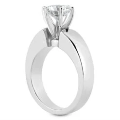 18K White Gold Round Diamond Engagement Ring 0.75ct 4.65mm Wide 14 18K White Gold Round Diamond Engagement Ring 0.75ct 4.65mm Wide -Its Hot Jewelry Shop 18k gold round diamond engagement ring 075ct p 34208 back white 20220420 20220426
