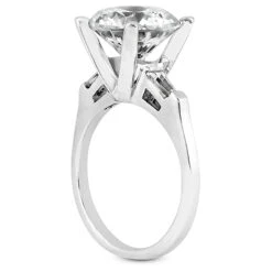 18K White Gold Round Diamond Engagement Ring 0.89ct 2.15mm 11 18K White Gold Round Diamond Engagement Ring 0.89ct 2.15mm -Its Hot Jewelry Shop 18k gold round diamond engagement ring 089ct p 34086 back white 20220426