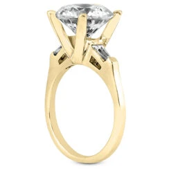 18K White Gold Round Diamond Engagement Ring 0.89ct 2.15mm 12 18K White Gold Round Diamond Engagement Ring 0.89ct 2.15mm -Its Hot Jewelry Shop 18k gold round diamond engagement ring 089ct p 34086 back yellow 20220426