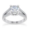 18K White Gold Round Diamond Engagement Ring 1.02ct -Its Hot Jewelry Shop 18k gold round diamond engagement ring 102ct p 29975 white 20220420 20220426