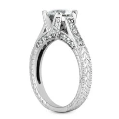 18K White Gold Round Diamond Engagement Ring 1.13ct 4.15mm 11 18K White Gold Round Diamond Engagement Ring 1.13ct 4.15mm -Its Hot Jewelry Shop 18k gold round diamond engagement ring 113ct p 29875 back white