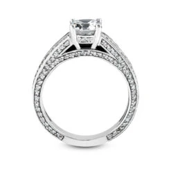 18K White Gold Round Diamond Engagement Ring 1.17ct 4.4mm -Its Hot Jewelry Shop 18k gold round diamond engagement ring 117ct p 34460 additional white