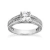 18K White Gold Round Diamond Engagement Ring 1.17ct 4.4mm -Its Hot Jewelry Shop 18k gold round diamond engagement ring 117ct p 34460 white 20220426