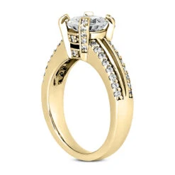 18K White Gold Round Diamond Engagement Ring 1.19ct 4.7mm 15 18K White Gold Round Diamond Engagement Ring 1.19ct 4.7mm -Its Hot Jewelry Shop 18k gold round diamond engagement ring 119ct p 34818 back yellow 20220426