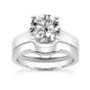 18K White Gold Round Diamond Engagement Ring Set 0.75ct Band: 2.5mm, Eng.: 3.7mm -Its Hot Jewelry Shop 18k gold round diamond engagement ring set 075ct p 30067 white 20220426