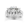 18K White Gold Round Diamond Engagement Ring Set 1.95ct Band: 2.50mm, Eng.: 2.80mm -Its Hot Jewelry Shop 18k gold round diamond engagement ring set 195ct p 30007 white 20220426