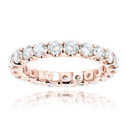 Thin 18K White Gold Round Diamond Eternity Band 2.20ct -Its Hot Jewelry Shop 18k gold round diamond eternity band 220ct p 23034 ro