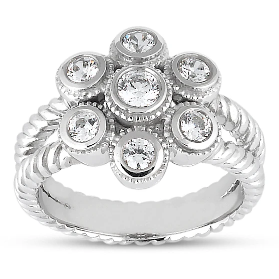 18K White Gold Round Diamond Ladies Ring 0.25ct 3 18K White Gold Round Diamond Ladies Ring 0.25ct