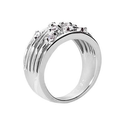 18K White Gold Round Diamond Ladies Ring 0.32ct 5 18K White Gold Round Diamond Ladies Ring 0.32ct - Image 3