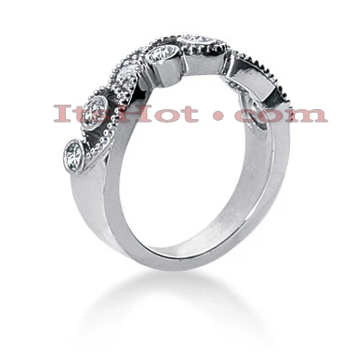 18K White Gold Round Diamond Ladies Ring 0.36ct 4 18K White Gold Round Diamond Ladies Ring 0.36ct - Image 2