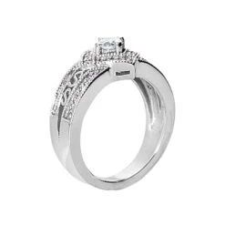 18K White Gold Round Diamond Ladies Ring 0.49ct -Its Hot Jewelry Shop 18k gold round diamond ladies ring 049ct p 32828 back white 20220426