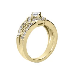 18K White Gold Round Diamond Ladies Ring 0.49ct -Its Hot Jewelry Shop 18k gold round diamond ladies ring 049ct p 32828 back yellow 20220420 20220426
