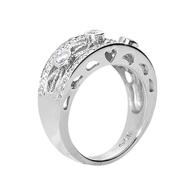 18K White Gold Round Diamond Ladies Ring 0.51ct 5 18K White Gold Round Diamond Ladies Ring 0.51ct - Image 3