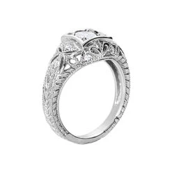 18K White Gold Round Diamond Ladies Ring 0.57ct 10.3mm 8 18K White Gold Round Diamond Ladies Ring 0.57ct 10.3mm -Its Hot Jewelry Shop 18k gold round diamond ladies ring 057ct p 32280 back white 20220420 20220426