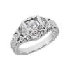 18K White Gold Round Diamond Ladies Ring 0.57ct 10.3mm -Its Hot Jewelry Shop 18k gold round diamond ladies ring 057ct p 32280 white 20220420 20220426