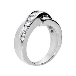 18K White Gold Round Diamond Ladies Ring 0.80ct 7.7mm 8 18K White Gold Round Diamond Ladies Ring 0.80ct 7.7mm -Its Hot Jewelry Shop 18k gold round diamond ladies ring 080ct p 32902 back white 20220426
