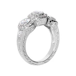 18K White Gold Round Diamond Ladies Ring 0.84ct 4.2mm 8 18K White Gold Round Diamond Ladies Ring 0.84ct 4.2mm -Its Hot Jewelry Shop 18k gold round diamond ladies ring 084ct p 32900 back white 20220420 20220426