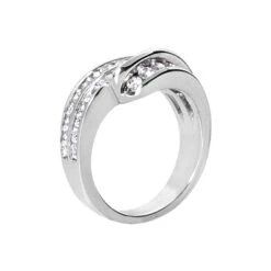 18K White Gold Round Diamond Ladies Ring 1.08ct 8 18K White Gold Round Diamond Ladies Ring 1.08ct -Its Hot Jewelry Shop 18k gold round diamond ladies ring 108ct p 32848 back white 20220426