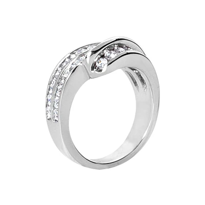 18K White Gold Round Diamond Ladies Ring 1.08ct 5 18K White Gold Round Diamond Ladies Ring 1.08ct - Image 3