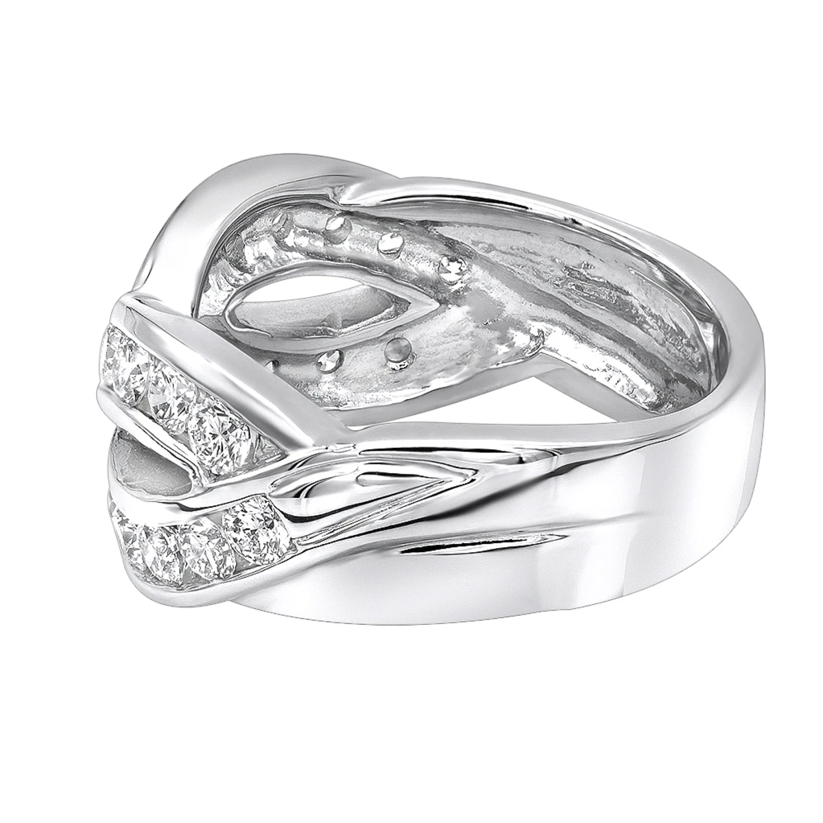 18K White Gold Round Diamond Ladies Ring 1.54ct 6 18K White Gold Round Diamond Ladies Ring 1.54ct - Image 4