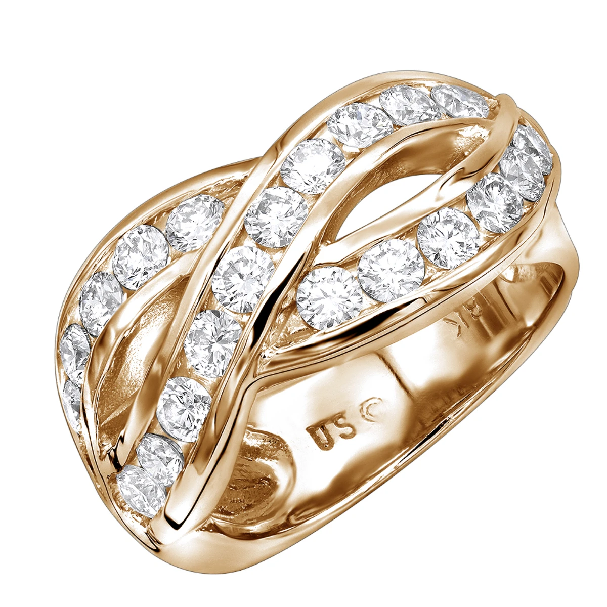 18K White Gold Round Diamond Ladies Ring 1.54ct 5 18K White Gold Round Diamond Ladies Ring 1.54ct - Image 3