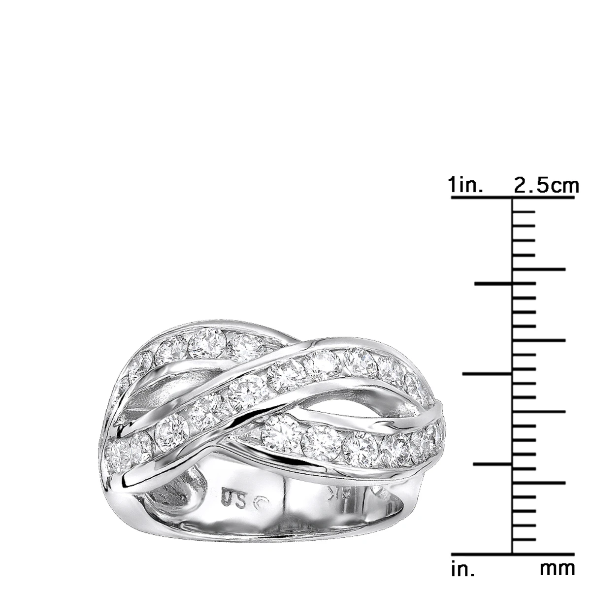 18K White Gold Round Diamond Ladies Ring 1.54ct 8 18K White Gold Round Diamond Ladies Ring 1.54ct - Image 6