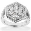 18K White Gold Round Diamond Ladies Ring 1.65ct 8.3mm -Its Hot Jewelry Shop 18k gold round diamond ladies ring 165ct p 32028 white 20220426