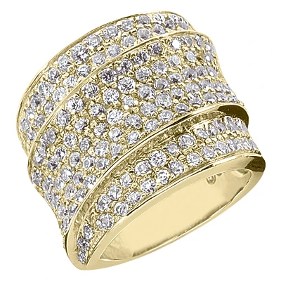 18K White Gold Round Diamond Ladies Ring 2.90ct 4 18K White Gold Round Diamond Ladies Ring 2.90ct - Image 2
