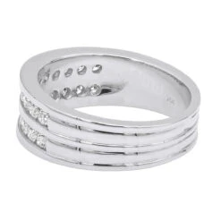 18K Rose Gold Round Diamond Men's Wedding Band 1.32ct 13 18K Rose Gold Round Diamond Men's Wedding Band 1.32ct -Its Hot Jewelry Shop 18k gold round diamond mens wedding band 132ct p 31353 backwh