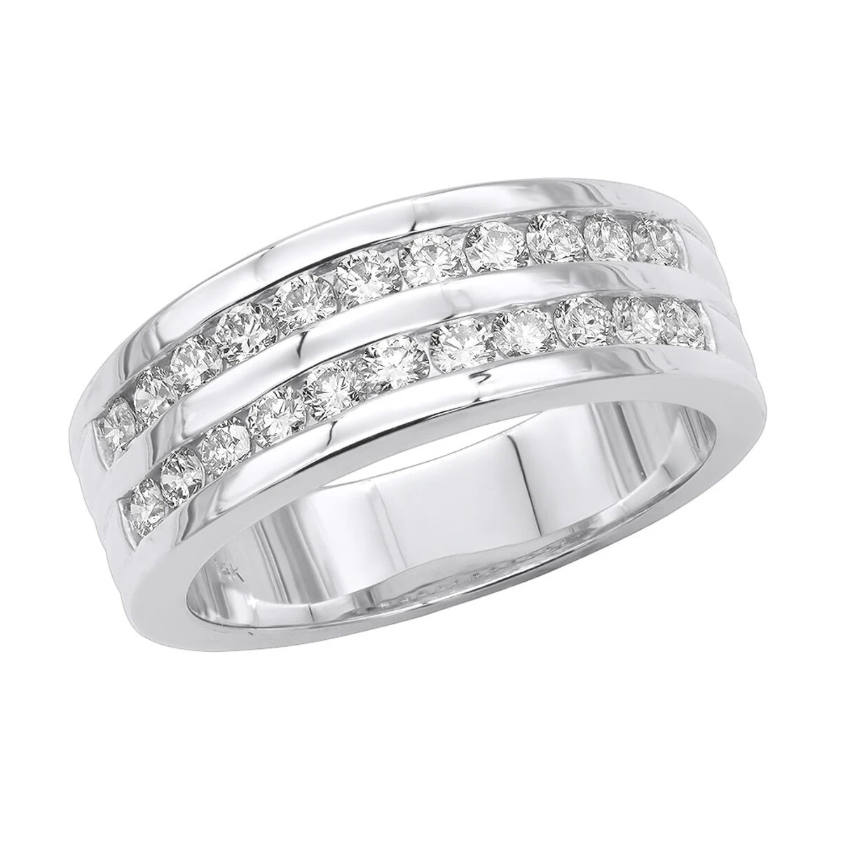 18K Rose Gold Round Diamond Men's Wedding Band 1.32ct 5 18K Rose Gold Round Diamond Men's Wedding Band 1.32ct - Image 3