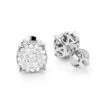 18K Rose Gold Round Diamond Pave Stud Earrings 0.56ct Clusters 2ct Look 2 18K Rose Gold Round Diamond Pave Stud Earrings 0.56ct Clusters 2ct Look -Its Hot Jewelry Shop 18k gold round diamond pave stud earrings 056ct clusters 2ct look 1