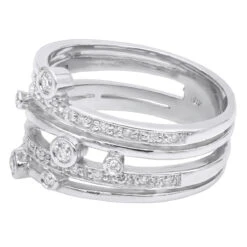 18K White Gold Round Diamond Right Hand Women's Ring 0.40ct 11 18K White Gold Round Diamond Right Hand Women's Ring 0.40ct -Its Hot Jewelry Shop 18k gold round diamond right hand womens ring 040ct p 31589 backwh